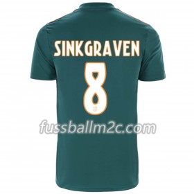 Fußballtrikots Ajax Amsterdam Daley Sinkgraven 8 Auswärts Trikotsatz 2019-2020